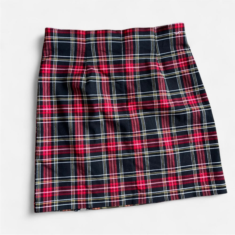 Chocolate USA Red and Black Plaid Mini Skirt Size M